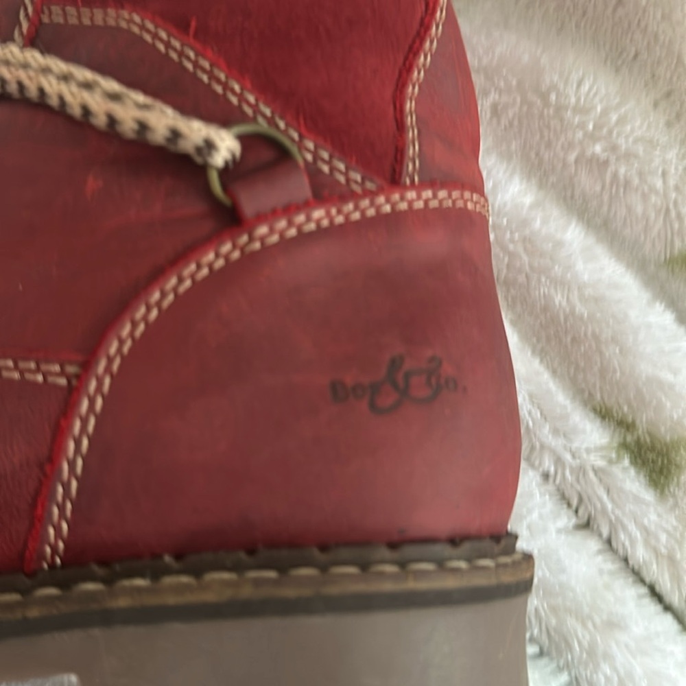 Bos & Co insulated boots, “Holland” red leather suede size 7.5 (38) - Picture 7 of 12